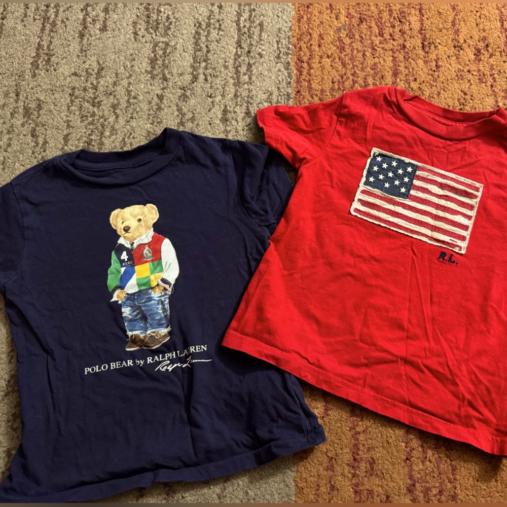 2 POLO byRalph Lauren Kids' T shirts size 3T